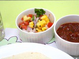 Grilled Sweet Corn, Onion and Tomato Salsa