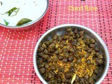 Karivepaku Kobbari Patcha Senagala Sundal ~ Navratri Special Dishes – Day 8