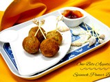 Spinach Paneer Balls ~ Bite Size Appetizers
