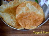 Yogurt Poori ~ How to make soft Puris