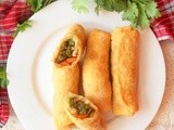 Chinese Vegetable Spring Rolls With Homemade Wrappers
