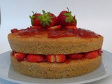 Torta di farina bretone alle fragolole {Cake with Breton Flour and Strawberry}