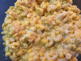 Cheesy Mac & Corn made in the microwave