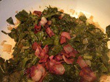 Collard Greens . . . cooking up a  mess of greens  from our garden
