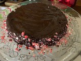 Flourless Chocolate Cake with a holiday twist