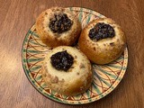 Kolaches with fruit & cheese filling and streusel