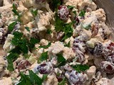 Loaded Chicken Salad with red grapes & pecans