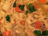Plain 'ole Chicken Noodle Soup — a comfort & a curative