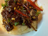 Sabor’s beef picadillo as featured in kansas! 2025, vol 81, issue 4