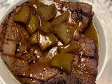 Smoked Pork Chops with Apple Rum Sauce . . . a Kirby House recipe