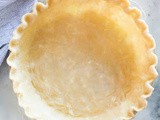 Traditional Rolled Pie Crust made in food processor