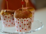 Muffin al cioccolato bianco e fragole per San Valentino