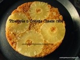 Pineapple n Cottage Cheese Cake(eggless)