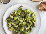 Air-fried Brussels Sprouts with Parmesan Cheese