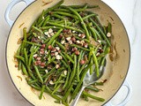 Green Beans with Caramelized Shallots and Roasted Hazelnuts