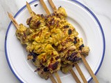 Joojeh Kabab (Persian Saffron Chicken Kabab) with Lemon Butter