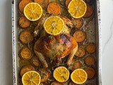 Orange and Herb Roasted Chicken with Sweet Potatoes