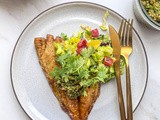 Pan-Seared Fish with Vibrant Chermoula Salsa