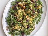 Roasted Cauliflower Salad with Dates, Herbs, and Tahini Dressing