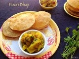 Batata Bhaji with Poori ~ Maharashtrian Poori Bhaji