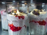 Chia Pudding with Raspberry Compote