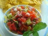 Salsa two ways- Healthy snacking Recipe | Tomato Salsa | Strawberry Salsa