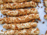 Fluffy bread sticks with cheese