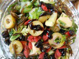 Wild rice salad with leftovers