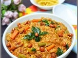 Bisi bele bath - beaten rice / poha / avalakki bisibele bath recipe