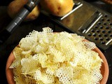 Sun dried potato chips recipe / how to make sundried aloo chips