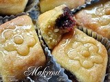 Makrout (oven baked) - Algerian semolina, dates and honey sweets