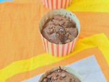 Eggless double chocolate whole wheat muffin recipe- Easy eggless baking recipes