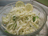 Cabbage with lemon and olive oil