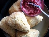 Nutmeg Scones with Cranberry Orange Butter
