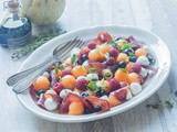 Salade fruitée au Melon, Mozzarella & Bresaola