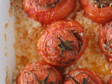 Tomates farcies et riz au four