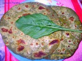 Palak Paratha (Indian Bread With Spinach)