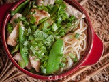 Japanese style chicken with somen noodles