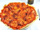 Pizza chorizo et tomate