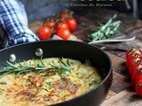 Frittata, Recette Omelette Italienne au Poulet et Fromage