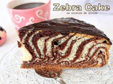 Gateau zebré ou zebra cake (hyper moelleux)