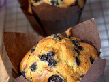 Gros muffins myrtille extra moelleux