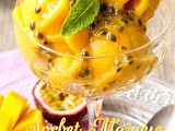 Sorbet Mangue-Passion (Recette sans sorbetière)