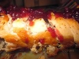 Seared chicken with homemade cranberry sauce for VeryGoodRecipes Christmas Menu Challenge