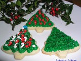 Sugar cookie holiday trees
