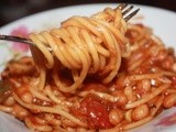 Baked - Spagetti with Baked Beans & Veggies