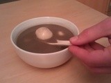 Black sesame pudding with Tangyuan (湯團芝麻糊)