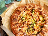 Savory Galette with Corn Chicken & Broccoli | Wheat Base Galette