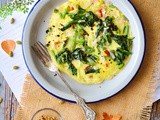 Spinach Omlette | Easy Breakfast Omlette