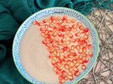Chilled ata fruit pudding